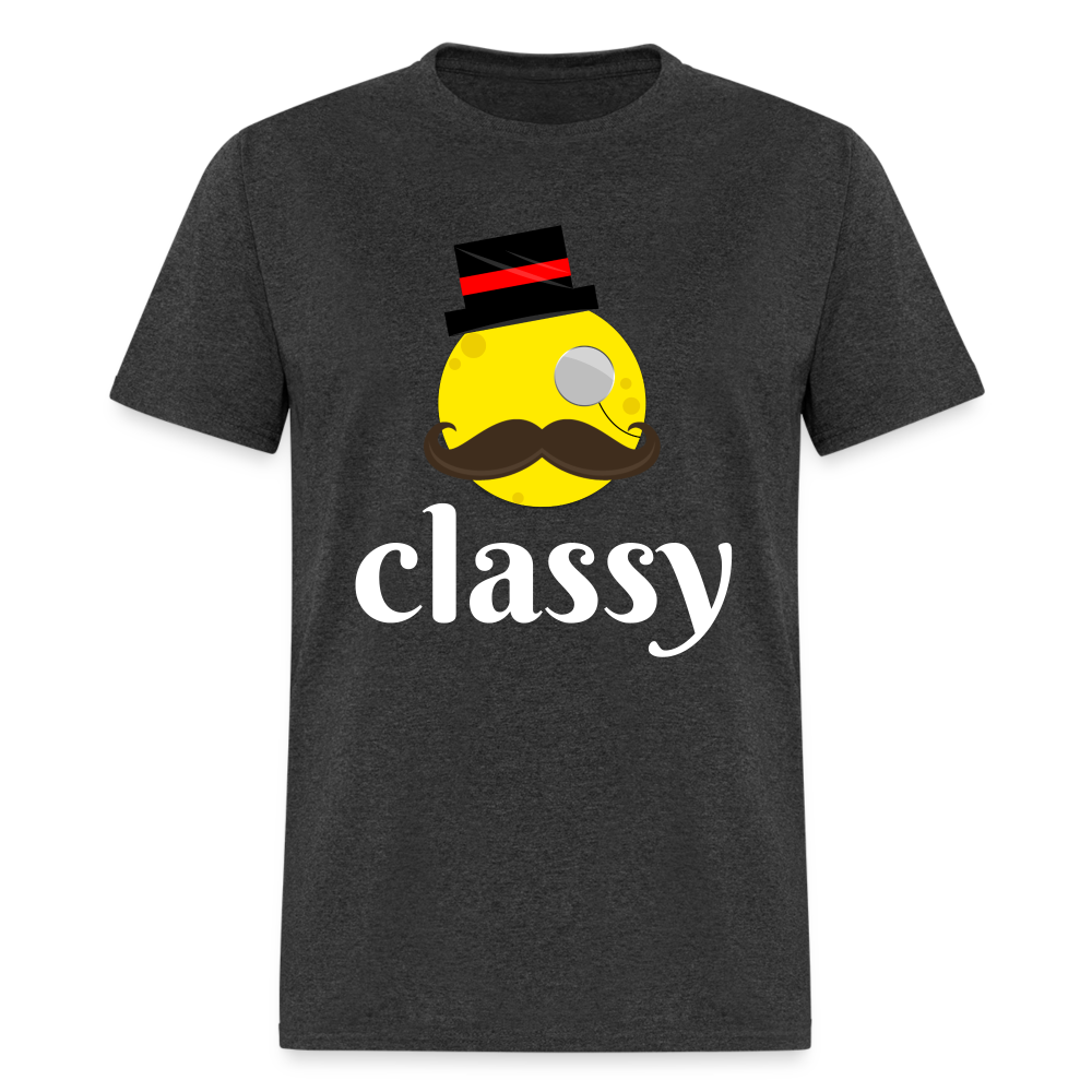 Classy Cheese T-Shirt - heather black