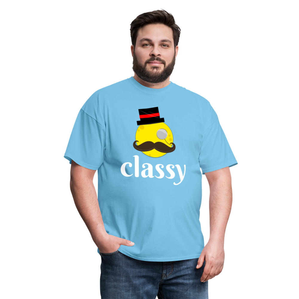 Classy Cheese T-Shirt - aquatic blue