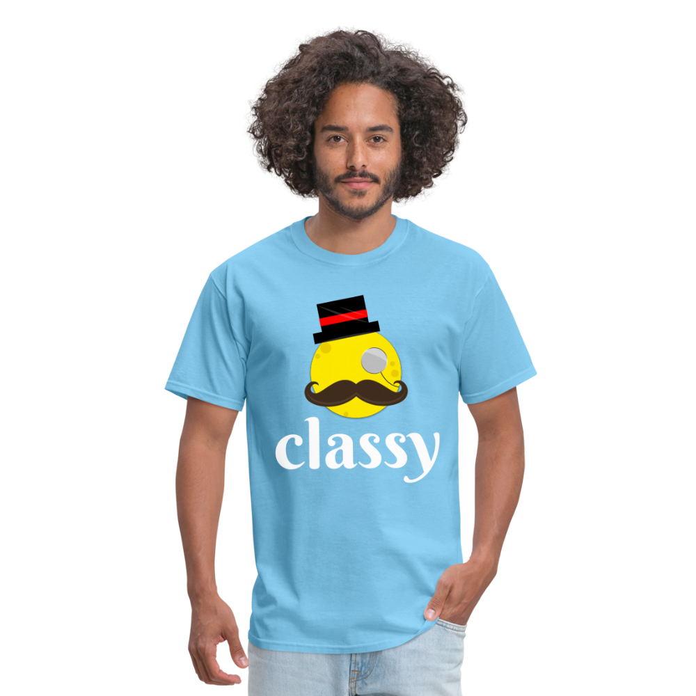 Classy Cheese T-Shirt - aquatic blue