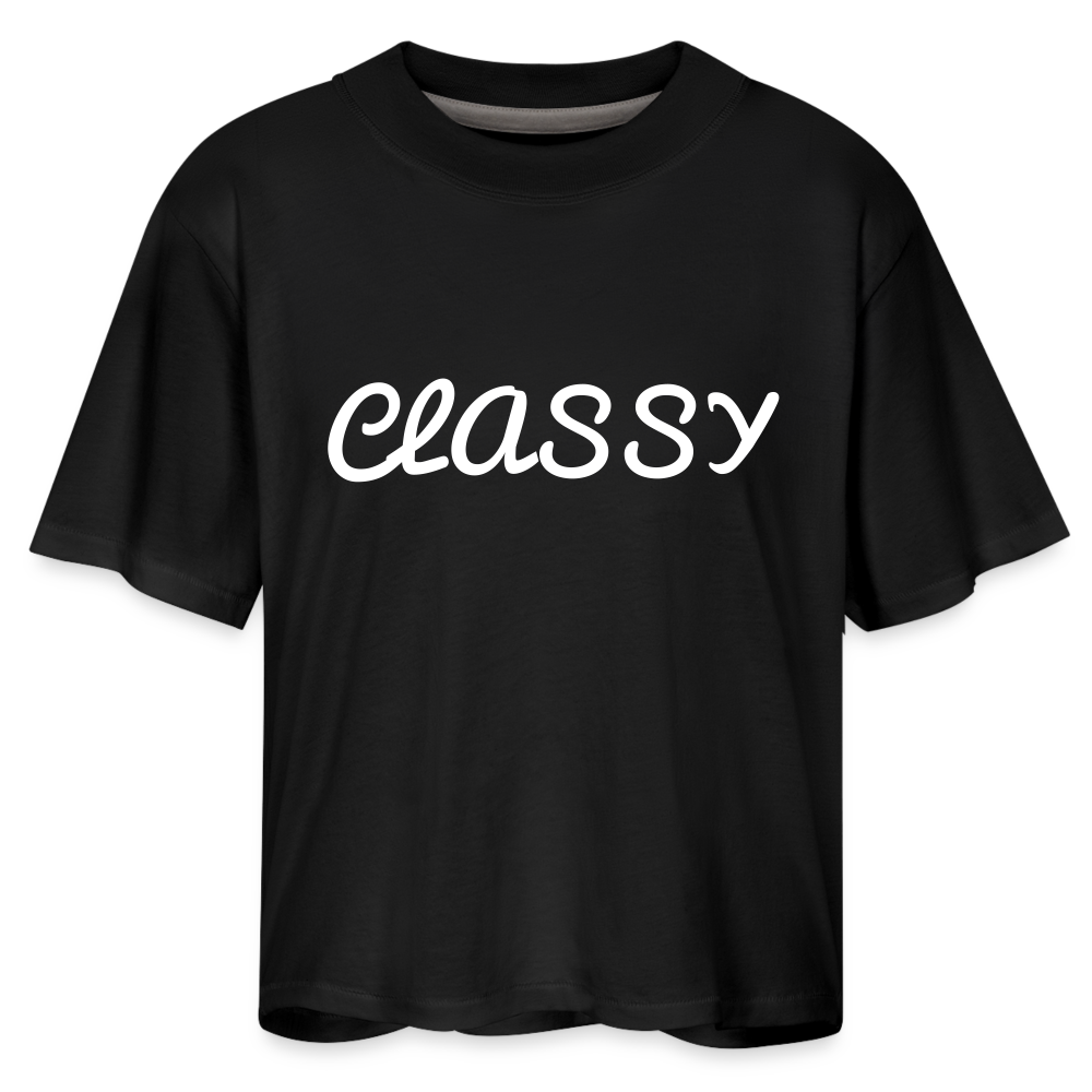 Classy Boxy Tee - black