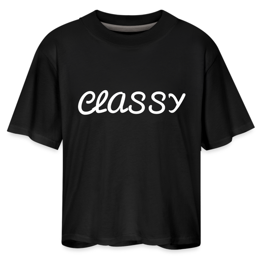 Classy Boxy Tee - black