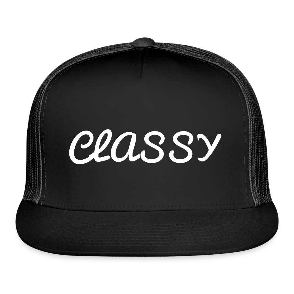 Classy Trucker Cap - black/black