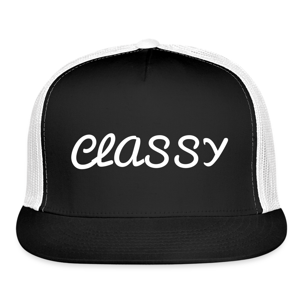 Classy Trucker Cap - black/white